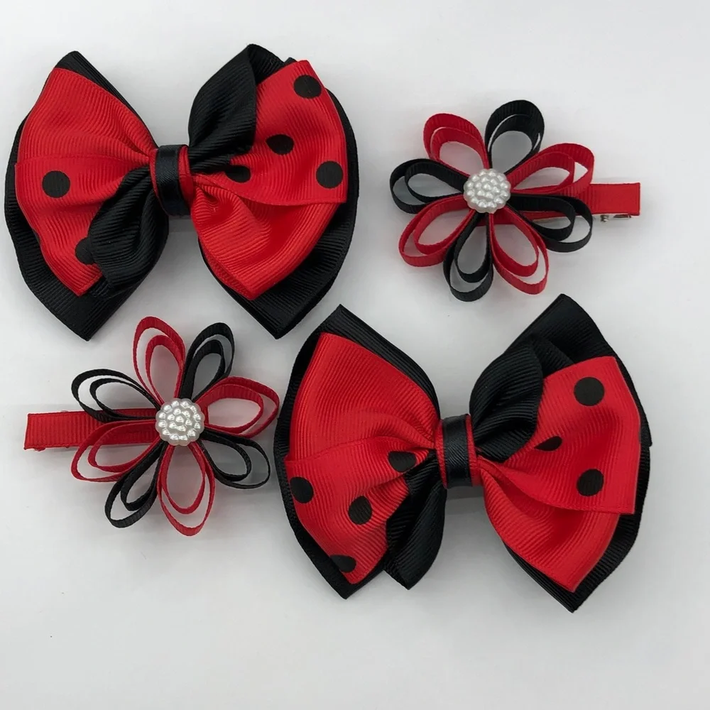 Bows for hair ( set of four)